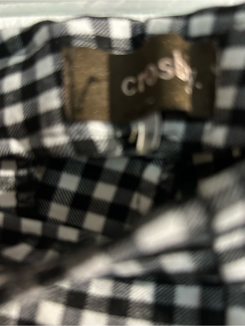 Black and White Gingham Pants - Picture 3 of 4